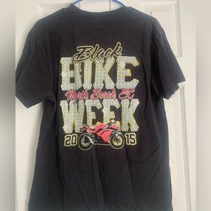 Black bike week 2015 graphic tee
